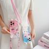 For VIVO V21E V25 E V30E V29 V40 SE Lite Vivo X100 S Ultra X200 Pro MINI Crossbody Strap Cartoon Cat Girl Phone Case Ears Cute