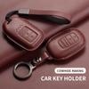 Leather Car Remote Key Case Cover for Honda Civic 11th 2022 for Honda Civic Accord HR-V CR-V CRV 2022 2023 Protector Holder Fob