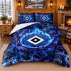 Printed 3Pcs Bedding Set Hamburger SV Football Pattern Bed Sheet Pillowcase For Bedroom Decor