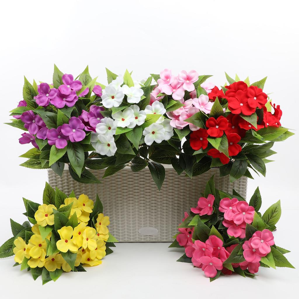 Sztuczne Kwiaty Azalia Niecierpek Dekoracja Domu Na Zewnątrz Dziedziniec Ogrodzenie Bonsai Sztuczne Kwiaty