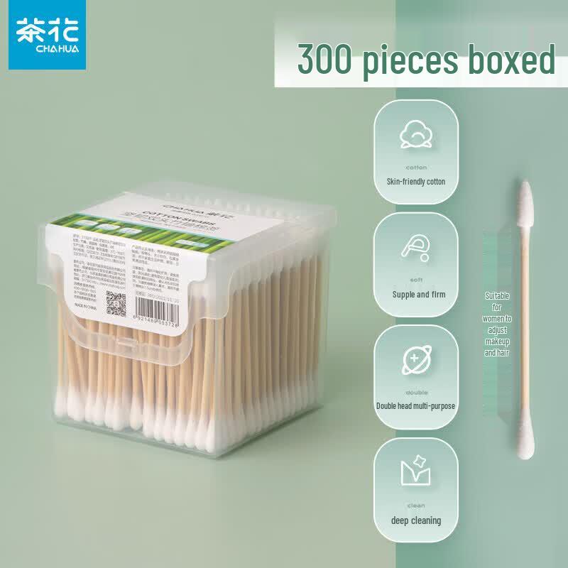 CHAHUA Double-Headed Bamboo Cotton Swabs