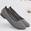 Women's single shoes summer new flying woven shallow mouth one pedal casual lazy shoes flat women's shoes mother shoes