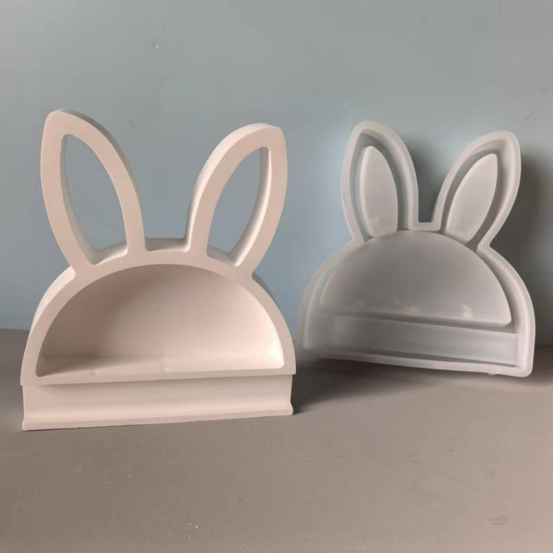 Silicone Rabbit Shape Craft Mold Suitable for Plasters Resin Candle DIY Projects and Holiday Mould