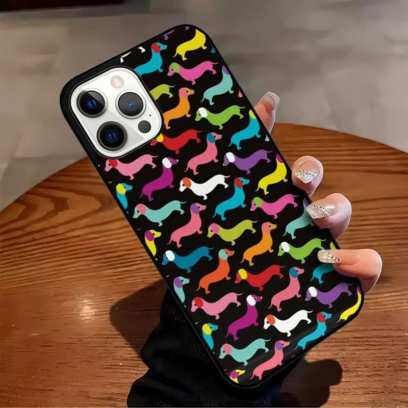 Dackel Teckel Dackel Hund Handyhülle Für iPhone 17 Air 16 15 14 13 12 11 Pro Max Max Plus Bumper Hülle Abdeckung