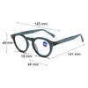 Retro Oval Women Reading Glasses Vintage Round Frame Men Far Sight Glasses Personalized Anti Blue Light Presbyopia Glasses