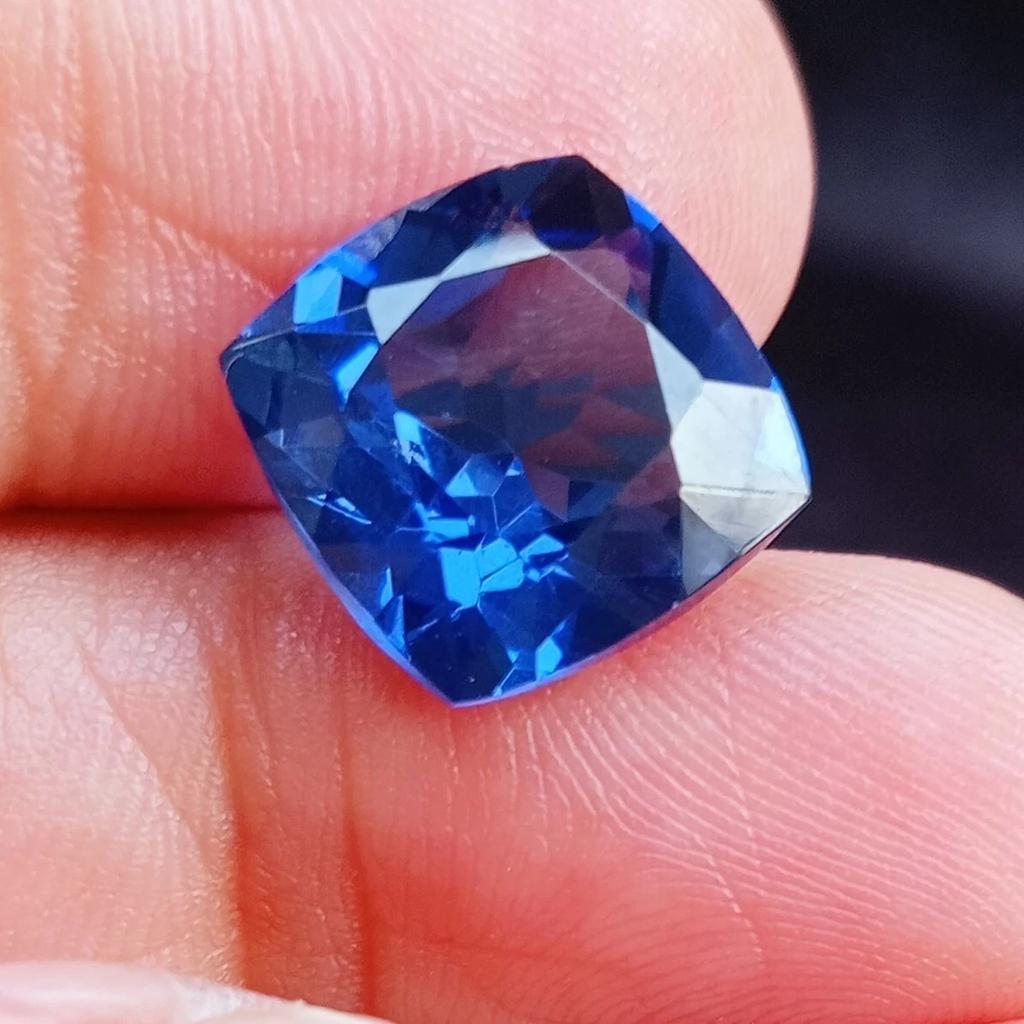 Fabulous Blue Sapphire Natural Cushion Cut 10+ Ct Certified Loose Gemstone