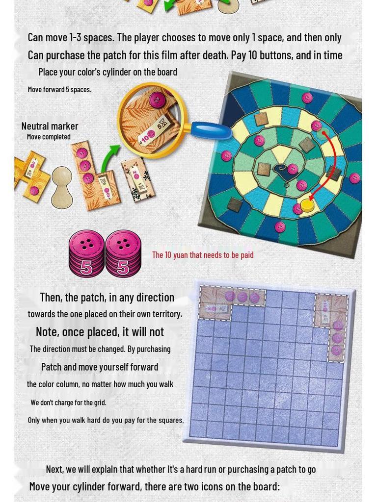Patchwork Duel: Chinese Edition - Strategic 2-Player Card Game for Couples and Families