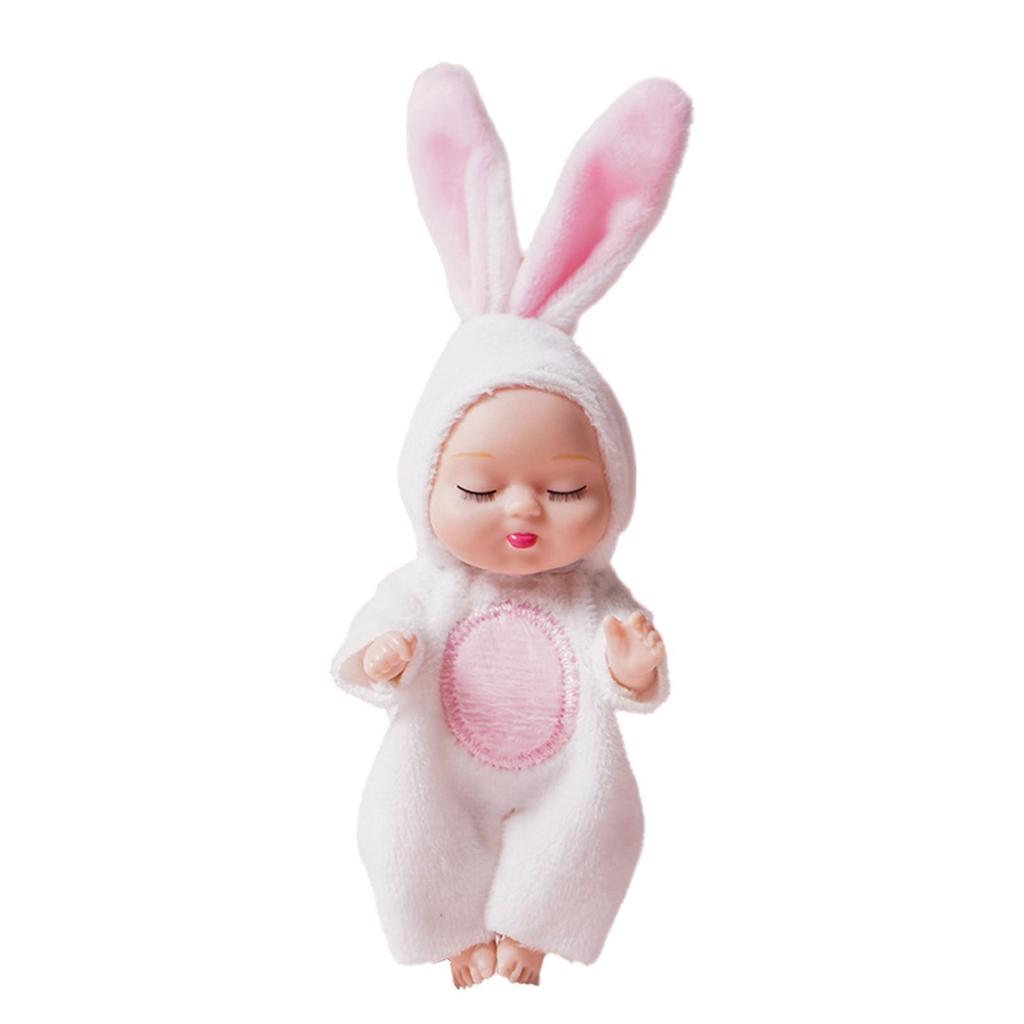 4 Inch Baby Dolls 6pcs Set Realistic Baby Dolls Toys with Cute Handmade Doll Clothes for Suitability Kids 3 and Up