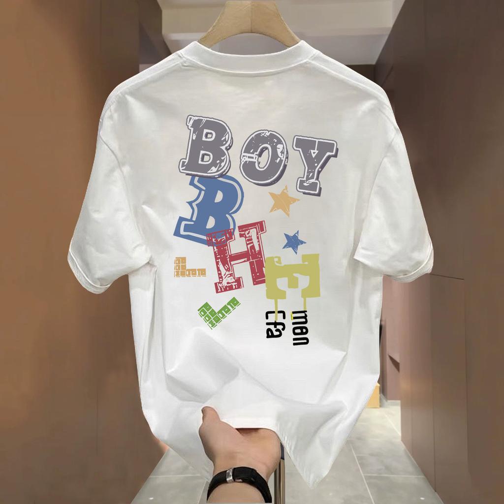 2026 New Summer Unisexs Tshirt 100 Cotton Printed Pattern Loose Fit Stylish Design Simple Style