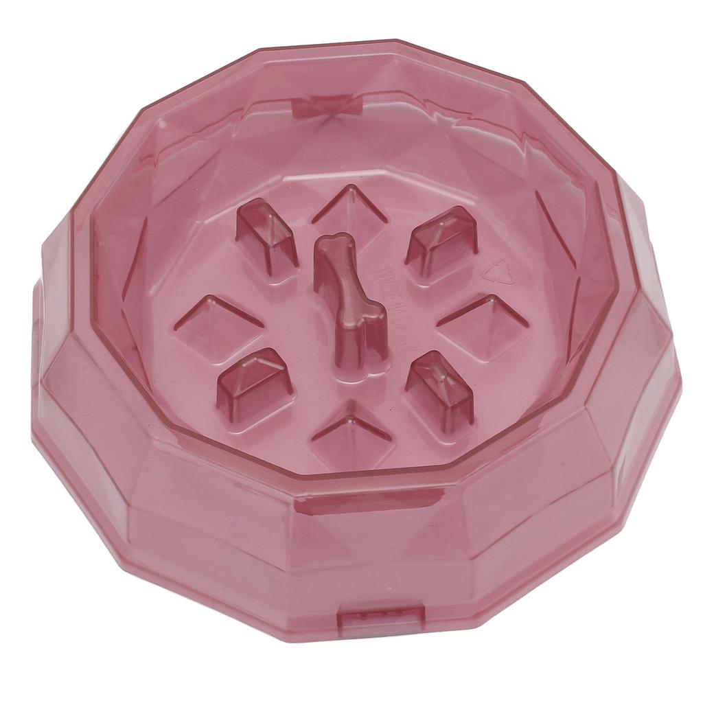 Slow Feeder Dog Bowls Food Grade Prevent Chocking Digestive Aid Dog Slow Feeding Puzzle Bowl for Dogs Cats Purple