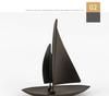 Creative Sailboat Model Crafts Statue Desk Decoration Ornaments Abstract Artwork Sailboat Resins Sculpture Room Aesthetic Decor