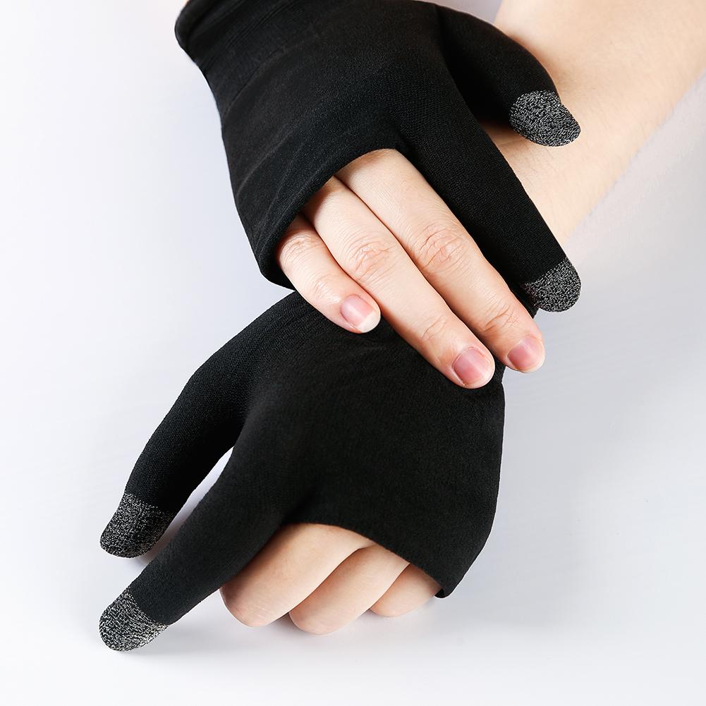 1 Par de Guantes para la Palma y la Punta de los Dedos Antideslizantes Manga para el Dedo de Gaming Transpirable Mangas para el Dedo del Teléfono Móvil para PUBG Mobile Juego Móvil