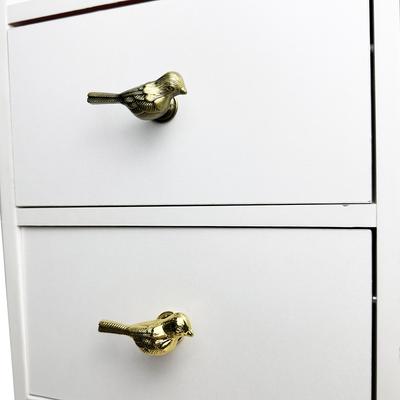 Bird Shaped Cabinet Handle Zinc Alloy Drawer Knobs with Five Layer Protection Suitable for Cupboard and Wardrobe Doors