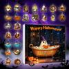 2025 Halloween Countdown Calendar 24PCS Acrylic Ghosts Bubble Bath Decorations Horror Ghosts Reading Books Advent Calendar