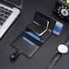 Supply Dollar Clip Card Holder, New PU Wallet Aluminum Alloy Automatic Elastic Card Bag
