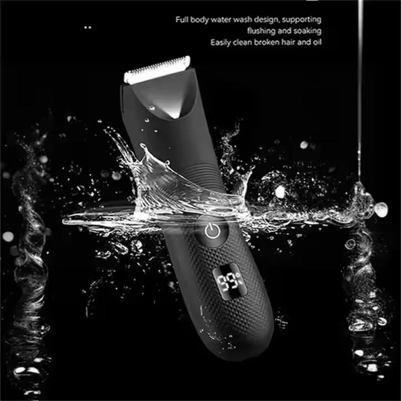 IPX 7 Body Trimmer Electric Groin Trimmer Men's Hair Removal Device Shaving Tool Body Groin Trimmer Beauty Set