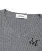 MUCENT Sharon V-Neck Crop Ribbed Knit (3 Colors)