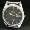 REFURBISHED SEIKO AUTOMATIC 6309A VINTAGE JAPAN MENS BLACK DIAL WATCH A443159-1