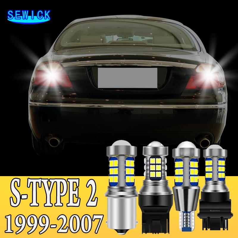 2pcs LED Reverse Light Backup Bulb Accessories For Jaguar S-TYPE S TYPE 2 1999-2007 2000 2001 2002 2003 2004 2005 2006 S-TYPE 2 (1999-2007) красный