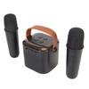 Mini Karaoke Machine Stereo Portable RGB Light Bluetooth Speaker with 2 Wireless Microphone for