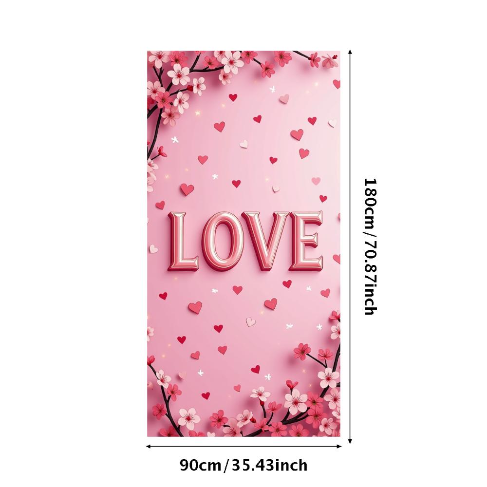 Pink Banner Prop Cherry For Festive Valentine's Indoor