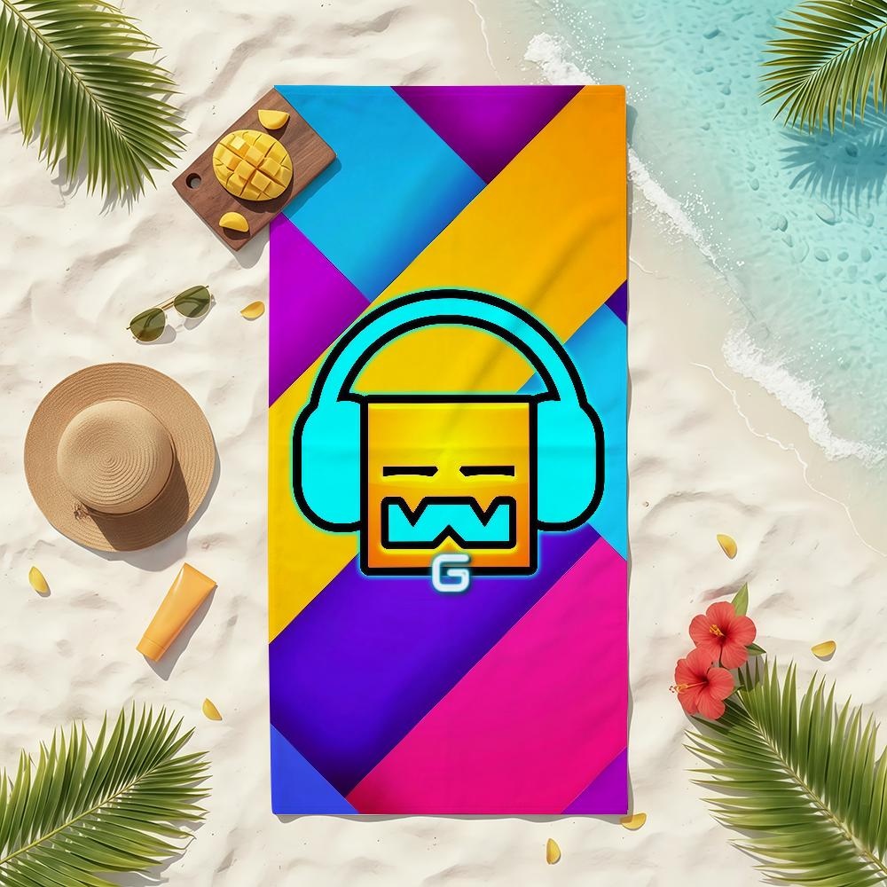 G-Geometry Game Towel Soft Pool Gift For Travel Gym Shower Camping Quick Dry Sports Beach Towels
