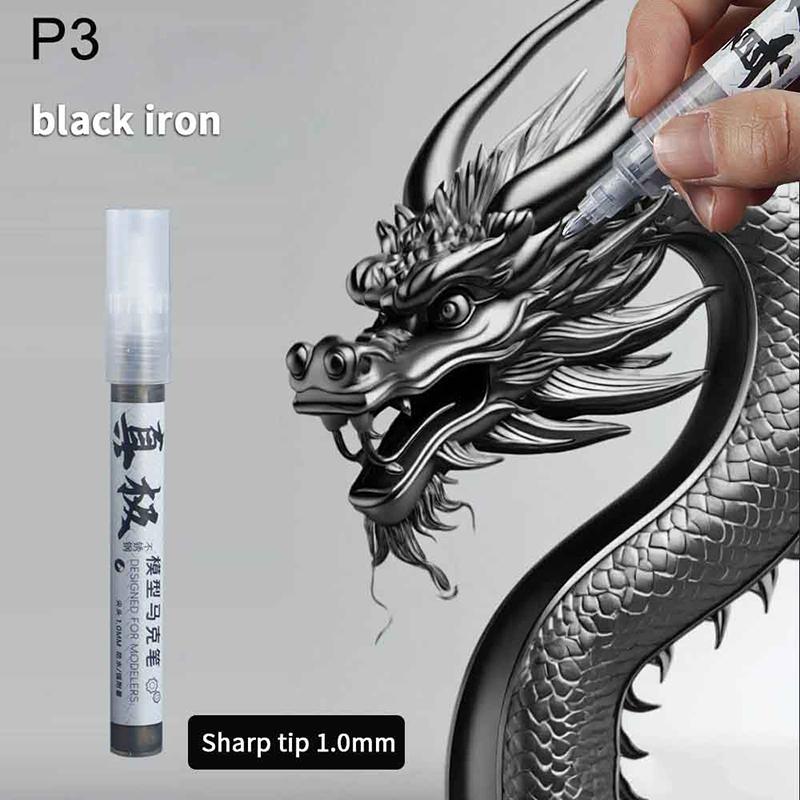 8 Colors Metallic Marker Pen 1Mm Diy Reflective Paint Pen Permanent Gold Silver Marker Touch Up School Model Painting Marking
