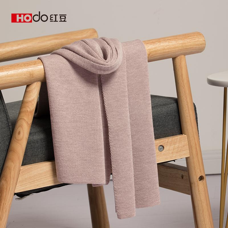 Red Bean Pure Wool Scarf for Women's Autumn and Winter New Wool Scarf for Warmth, Neck Protection, and Cold Resistance, Fashionable and Versatile