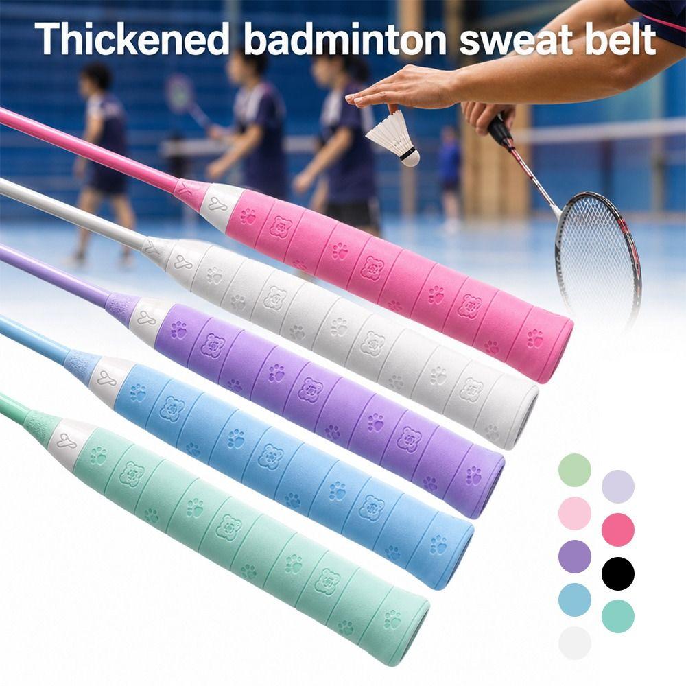 Cat Claw Print Badminton Racket Grips Wrap Sweat-Absorbent Tennis Racket Grip Tape  Outdoor Sports
