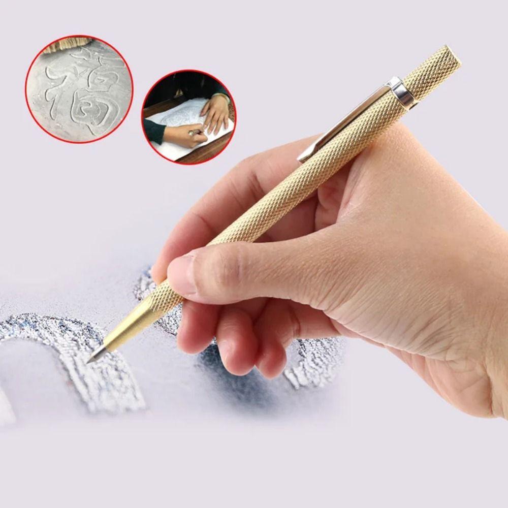 3/5Pcs Anti-slip Metal Tile Cutting Pen Carbide Tip Scriber Pen  Ceramic Wood Carving