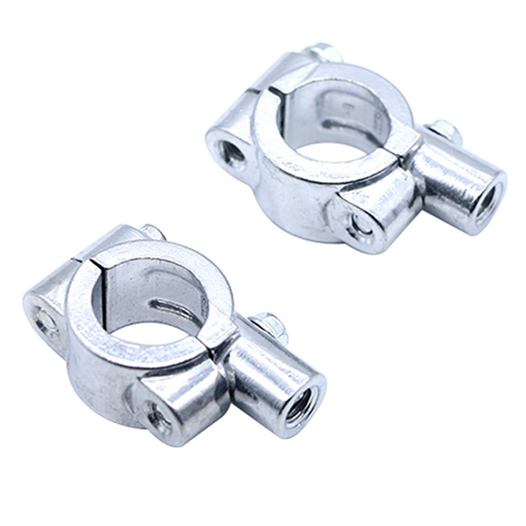 Handlebar Mirror Mount Clamp Aluminum Handlebar Rearview Side Mirrors Adapter Holder Clamp Universal for Bicycle