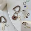 Key Holder Cartoon Lanyard Cartoon Key Ring Ornaments Sweet Bear Spring Coil Key Chain  Women