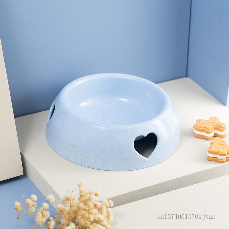 Pet Love Single Bowl for Cat and Dog, Plastic Feeder, Yellow, Pink, Orange, Gray, White, Light Blue, Pet Supplies