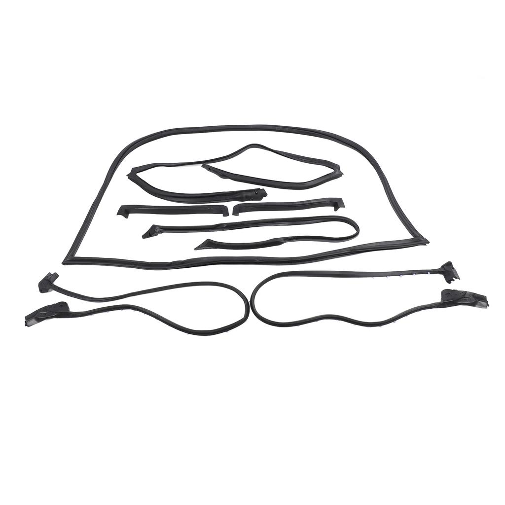 7pcs Full Weatherstrip Kit 9096GGW Water Resistance Rubber Car Seal Strip Set for C4 Coupe 1990‑1996