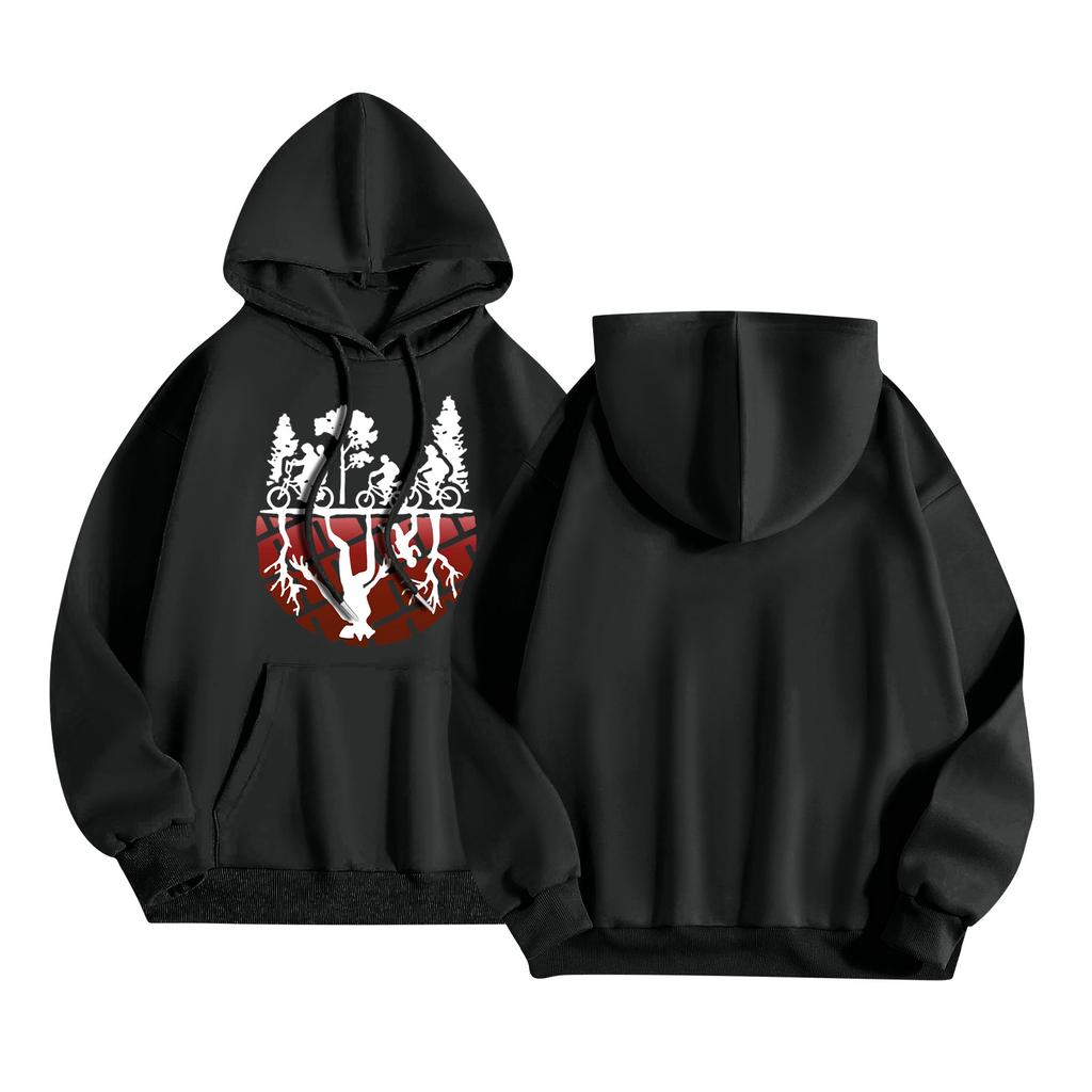 Women's And Men's Unisex Fashion Casual Outfit Sweatsuit Long Sleeve Top Printed Hooded Sweatshirt