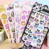 4 Pcs 3D Crystal Glow Stickers - Mix Sanrio Capybara Kuromi Decals Ideal for DIY Handbook Journal & Decor Gifts