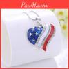 Stylish Blue Heart Star Pendant Necklace Trendy European American Jewelry