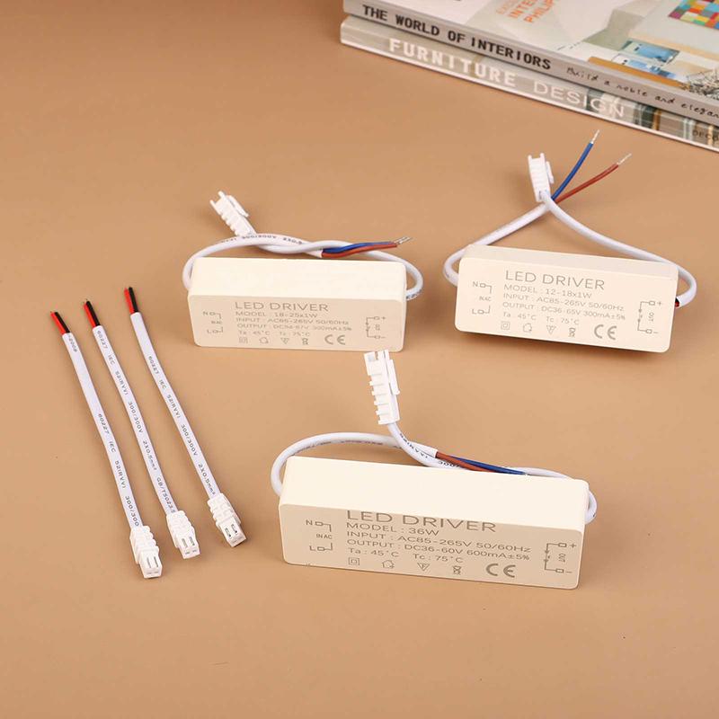 Led Driver 300Ma 1-3W 3-5W 4-7W 8-12W 12-18W 18-25W 25-36W 20/30/36W Led Power Supply Unit Ac85-265V Led Lighting Transformers