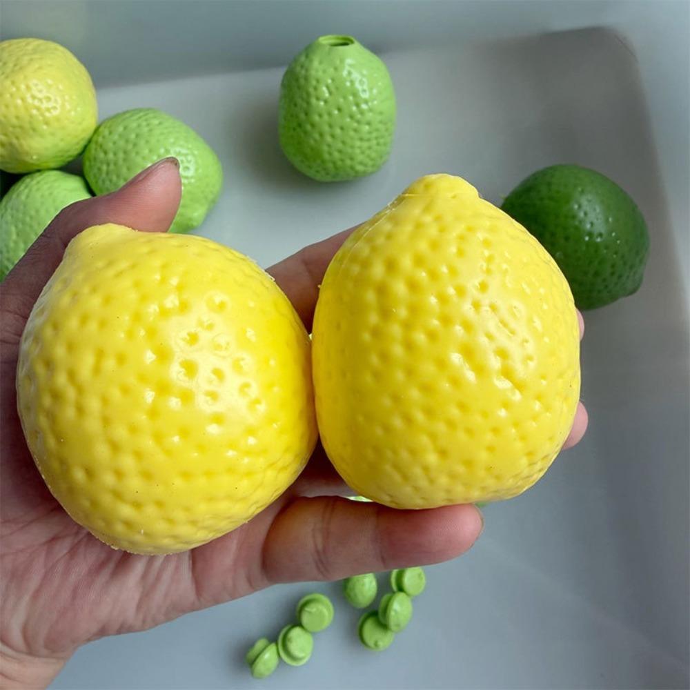 Weicher TPR Zitronenball Haut Flexibel DIY Druckball Kit Sensorisch DIY Leere Ball Haut Kinder Geschenk