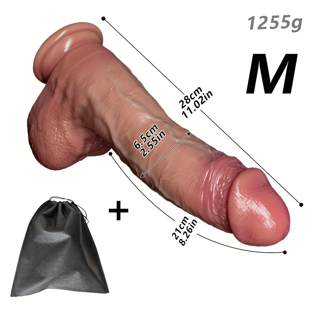 Großer realistischer Dildo mit Saugnapf – Weiches Flüssigsilikon, dickes Design für G-Punkt- & Analstimulation, Erwachsenenspielzeug für Frauen, Männer & Paare