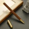 Business Minimalist Design Metal and Wood Material Signature Pens, Business Office Ballpoint Pens