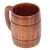 300ml Wooden Cup with Handle Anti Scalding Coffee Cup Harmless Water Beer Mug for Office Home