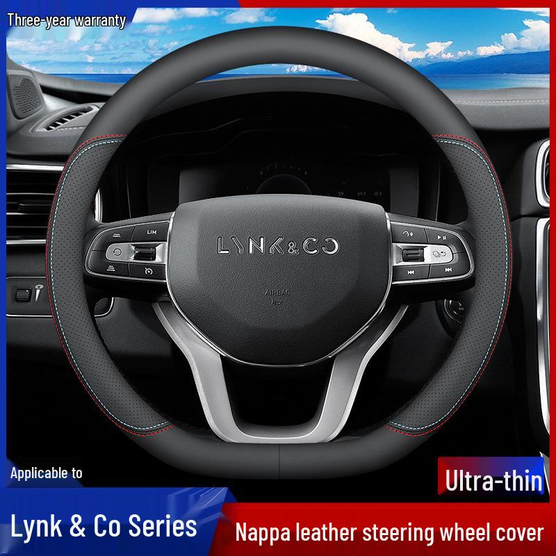 Lynk&Co Models 01-06 Winter Steering Wheel Cover - Genuine Leather, Ultra-thin