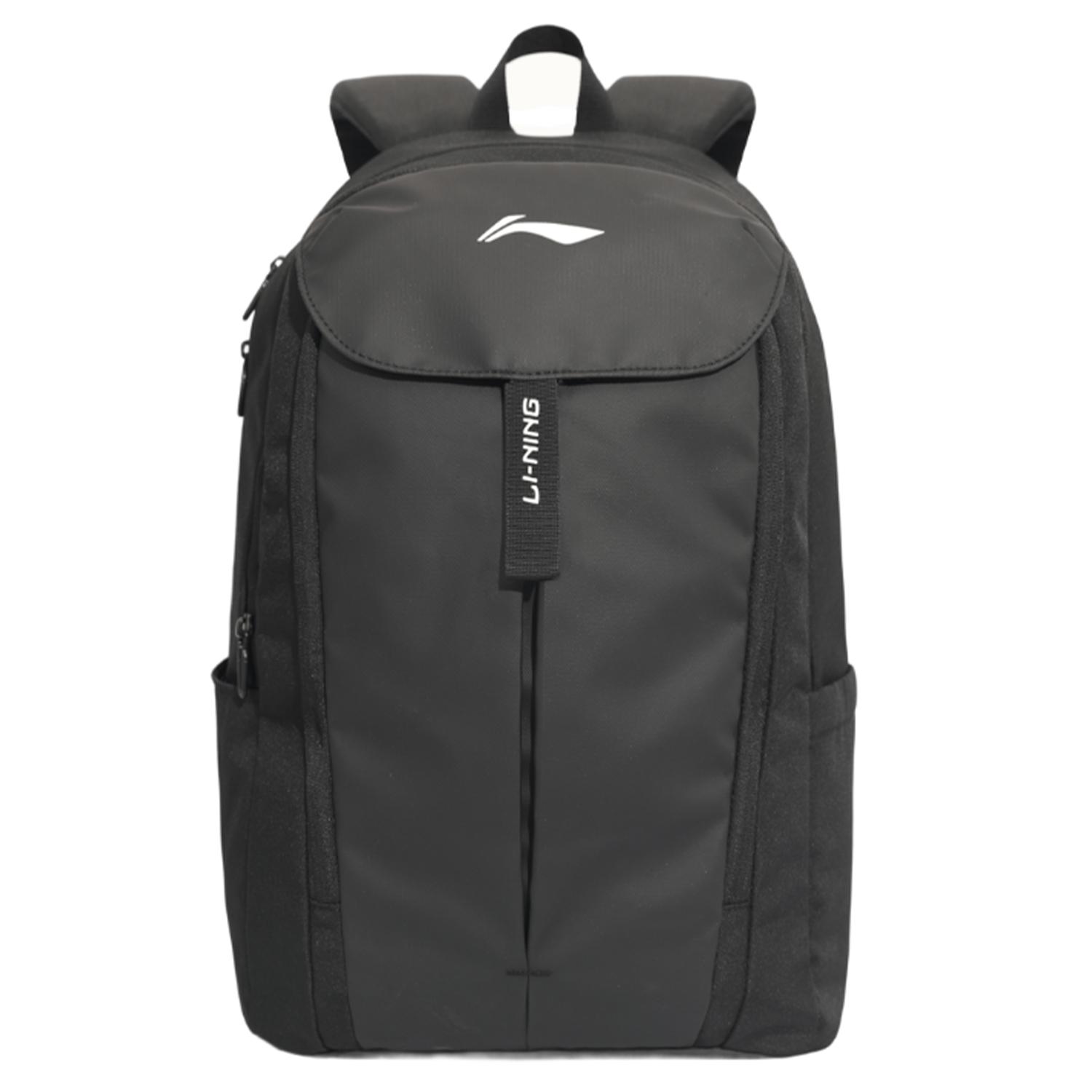 Li Ning Polyester Backpack Unisex Black ABSV503-1