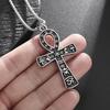 Collana Pendente Totem Ankh Occhio di Horus in Acciaio Inossidabile Antico Egizio Adatta per Uomini e Donne Amuleti alla Moda Regalo