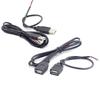 2pin 5V USB 2.0 Male Female Jack Connector Cable Power Extension Cable Black White 0.3m 1m for Computer Accessories