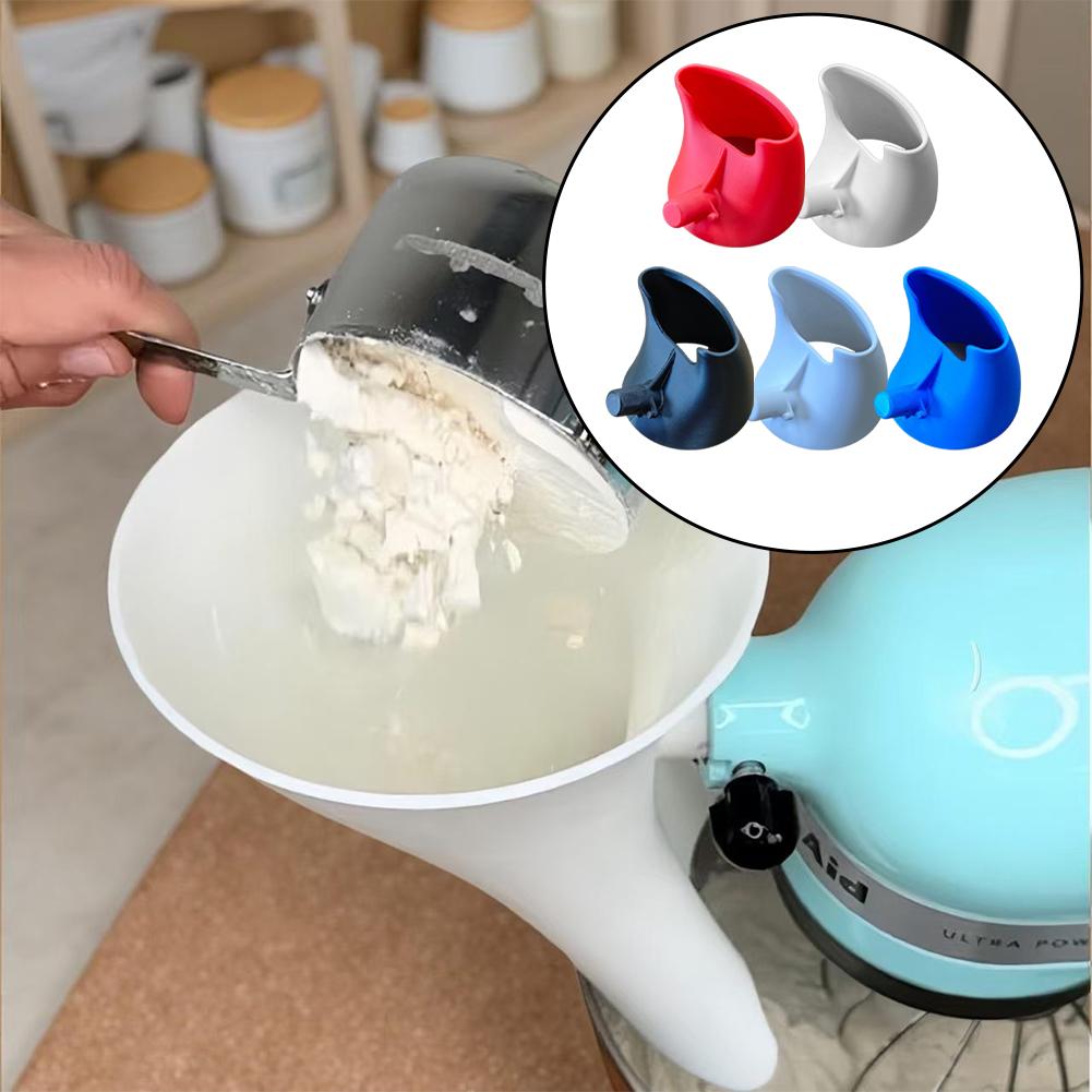 För Kitchen Aid-assistent Mjöltratt-tillbehör Stänkskyddad för KSM150 och 4 5 till 5 Qt Vipphuvudmodeller Tål diskmaskin