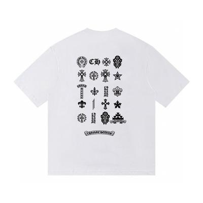 T02 Vara Nouă 2026 Bumbac de Înaltă Calitate Gât Rotund Larg Mărime Mare Tricou Bărbați și Femei Tricou Cuplu