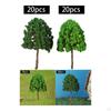 20 Pieces 7.5cm Model Trees Diorama Supplies Decorations Props, Train Scenery Architecture