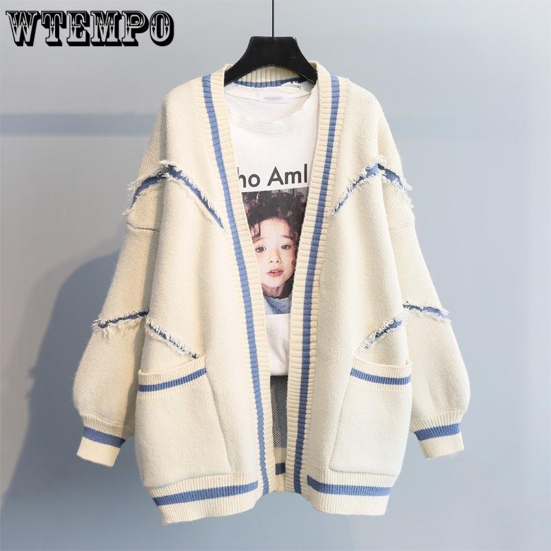 Autumn Thickened Knitted Medium To Long Sweater Cardigan Coat for Women